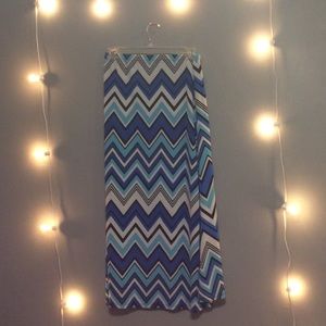 Gorgeous Ocean Blue Maxi Skirt